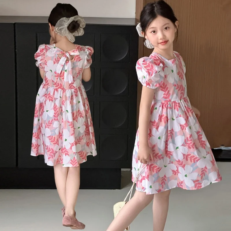 Girls Dress Kids Cotton Dresses Princess Puff Sleeves Dress Girls Summer Vocation Dress Toddler Casual Floral Dress Size 3-13Y
Girls Dress Kids Cotton Dresses Princess Puff Sleeves Dress Girls Summer Vocation Dress Toddler Casual Floral Dress Size 3-13Y