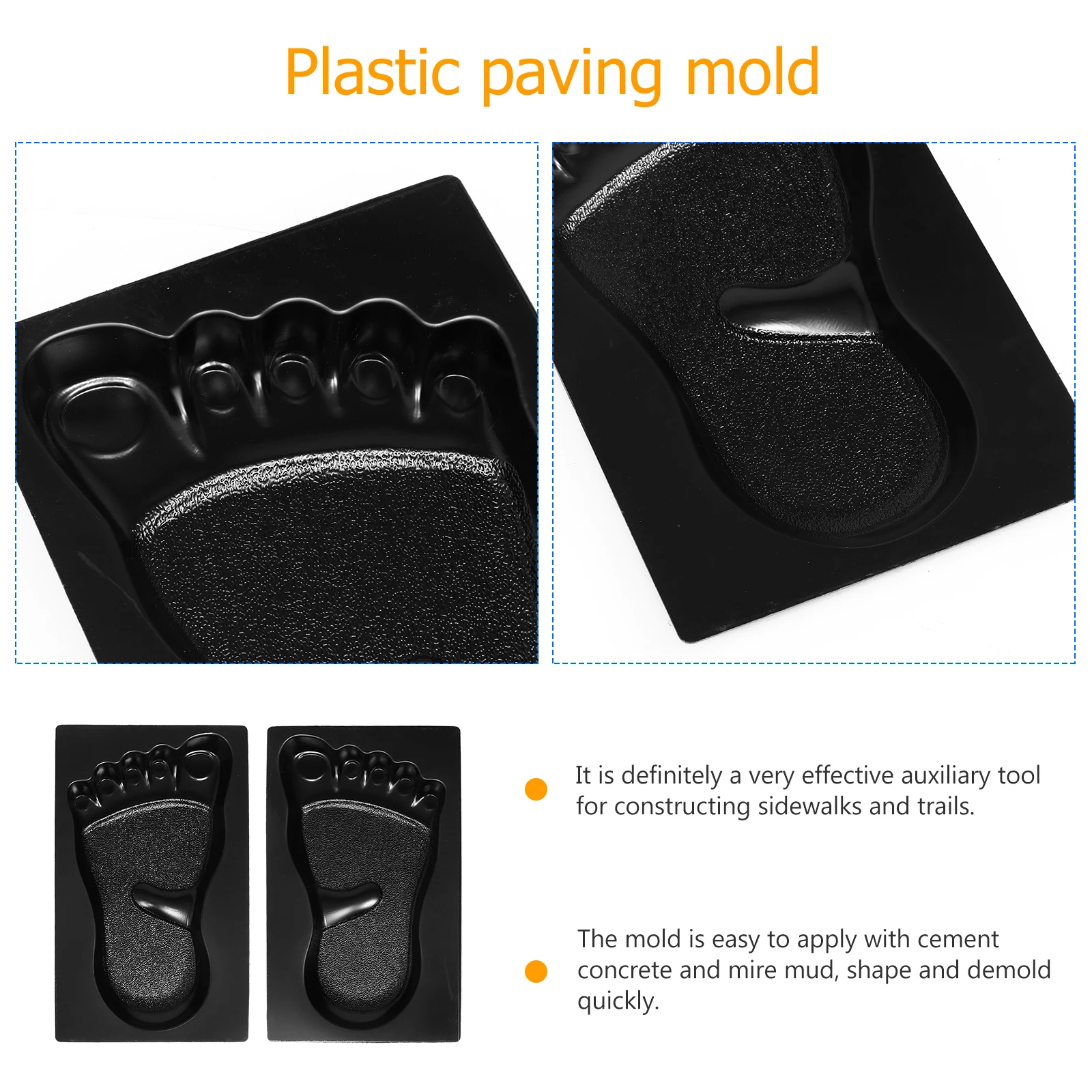 2 Pcs Safe Plastic Diy Pavement Mold Concrete Country House Path Maker For Landscaping
2 Pcs Safe Plastic Diy Pavement Mold Concrete Country House Path Maker For Landscaping