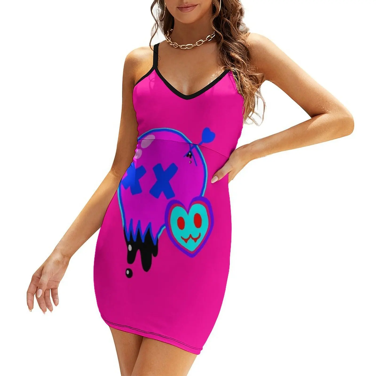 Scenecore Skull Sling Dress luxury woman party dress Dress woman womans clothing 
Scenecore Skull Sling Dress luxury woman party dress Dress woman womans clothing