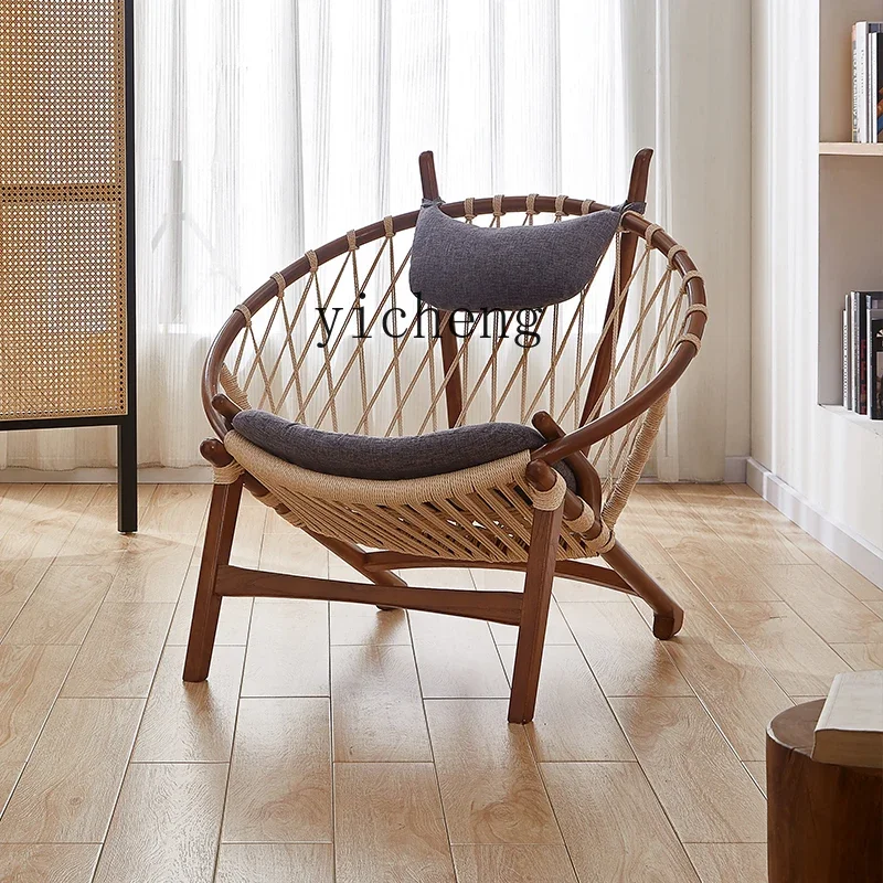 TQH solid wood woven leisure lounge chair single living room balcony household lazy sofa chair
TQH solid wood woven leisure lounge chair single living room balcony household lazy sofa chair