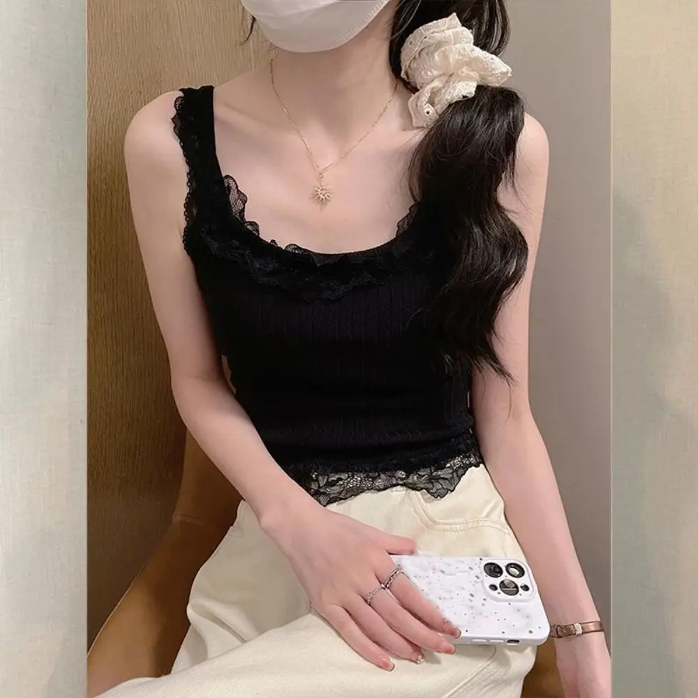 Summer Lace Sling Fashion Spice Girl Trendy Slim Top Simplicity Casual Crop Top Street
Summer Lace Sling Fashion Spice Girl Trendy Slim Top Simplicity Casual Crop Top Street