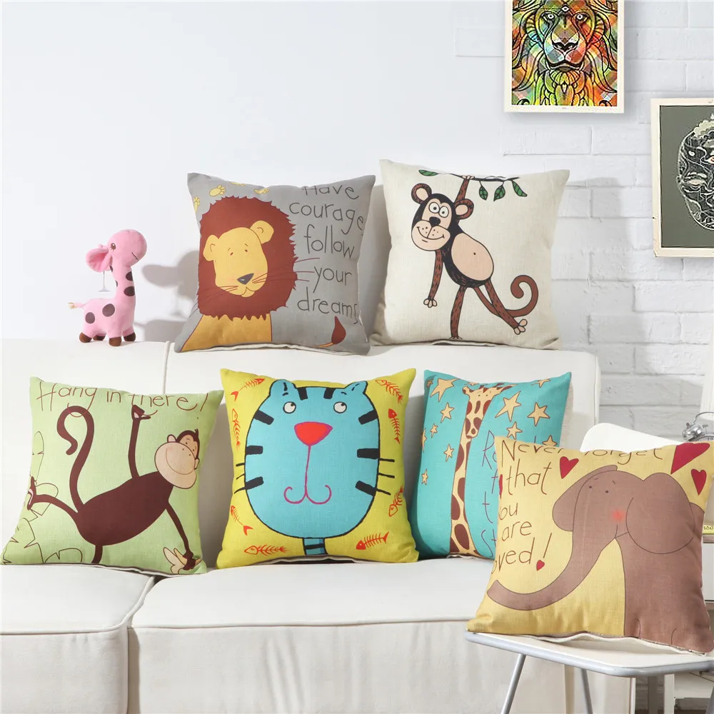 45x45cm Cartoon Animal Printed Sofa Cushion Cover Children Birthday Gift Bedroom Decoration
45x45cm Cartoon Animal Printed Sofa Cushion Cover Children Birthday Gift Bedroom Decoration
