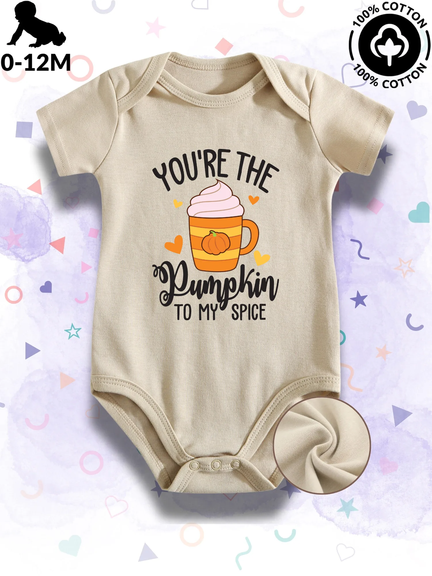 Детское боди унисекс Pumpkin To My Spice, мягкий комбинезон из 100% хлопка, всесезонный бежевый костюм для ползания 190GSM
Детское боди унисекс Pumpkin To My Spice, мягкий комбинезон из 100% хлопка, всесезонный бежевый костюм для ползания 190GSM