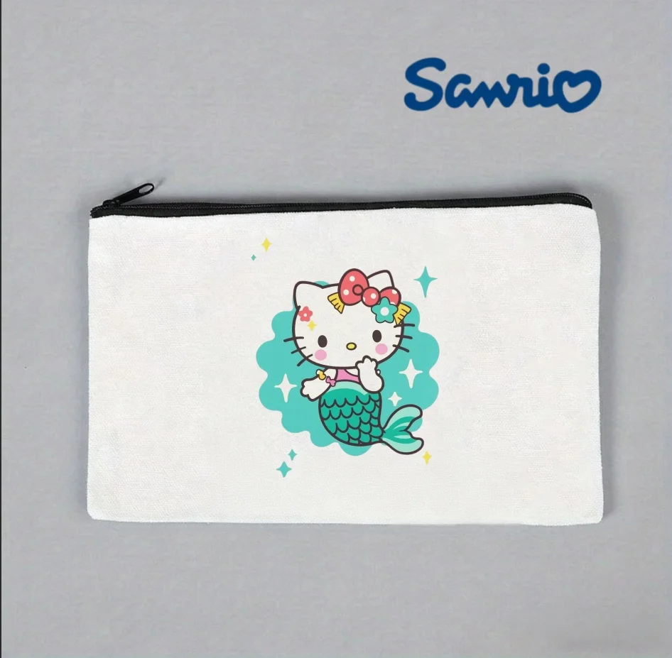 1PC Sanrio Hello Kitty Mermaid Canvas Makeup Bag, Kawaii Cosmetic Pouch
1PC Sanrio Hello Kitty Mermaid Canvas Makeup Bag, Kawaii Cosmetic Pouch