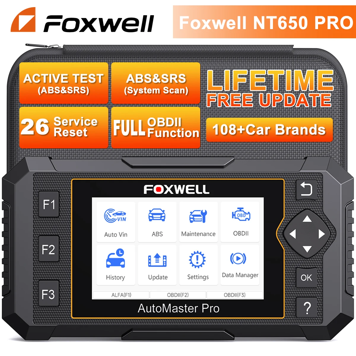 Бесплатное обновление Foxwell NT650 Pro OBD2 Автомобильный сканер Автомобильный считыватель кодов ABS SRS Двунаправленный проверка 25, сброс автомобильного диагностического инструмента
Бесплатное обновление Foxwell NT650 Pro OBD2 Автомобильный сканер Автомобильный считыватель кодов ABS SRS Двунаправленный проверка 25, сброс автомобильного диагностического инструмента