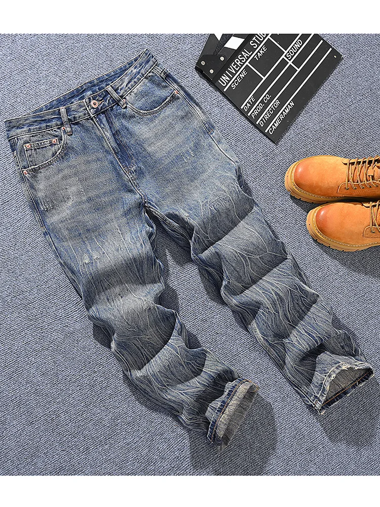 Модный принт в корейском стиле, модные джинсы для мужчин, уличная мода, ретро, красивые свободные широкие брюки
Модный принт в корейском стиле, модные джинсы для мужчин, уличная мода, ретро, красивые свободные широкие брюки