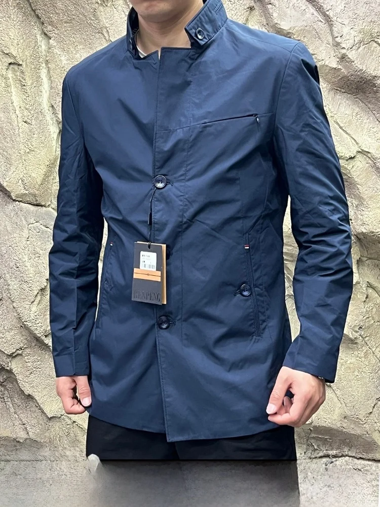 Men's Casual Long Coat Spring Season Polyester Fiber Standard Fit Windproof Pure Color Stand Collar Jacket Trendy Style
Men's Casual Long Coat Spring Season Polyester Fiber Standard Fit Windproof Pure Color Stand Collar Jacket Trendy Style