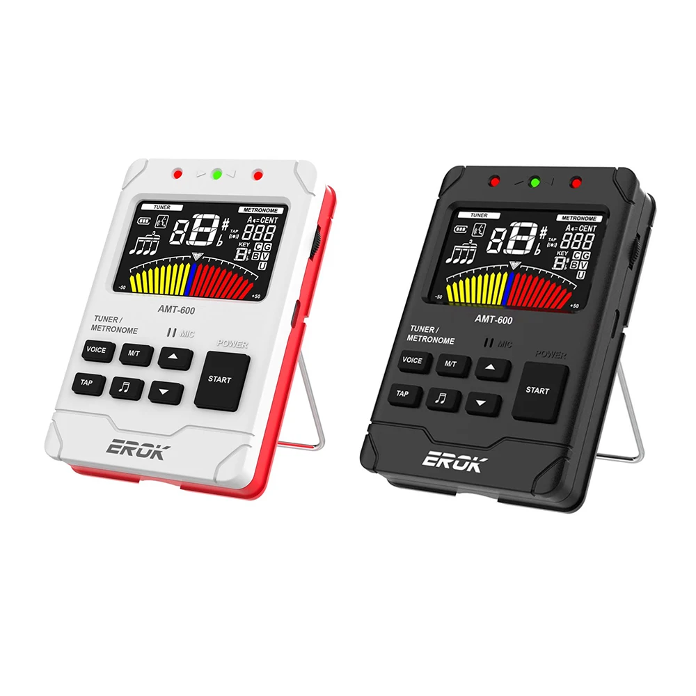 EROK AMT-600 Multifunctional Tuner Metronome Tone Generator 2.5 Inch Color Screen Rechargeable Digital Instrument Tuning Device
EROK AMT-600 Multifunctional Tuner Metronome Tone Generator 2.5 Inch Color Screen Rechargeable Digital Instrument Tuning Device