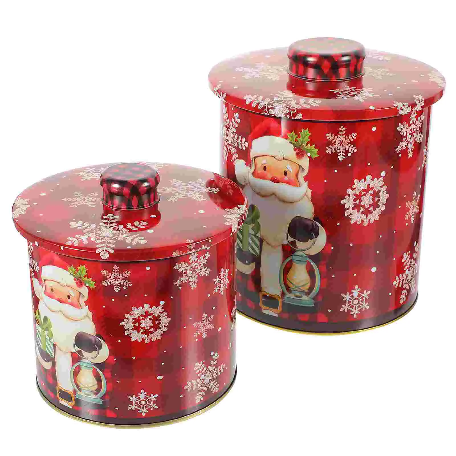 2 Pcs Tinplate Candy Jar Christmas Storage Box Cookie Container Holiday Jars with
2 Pcs Tinplate Candy Jar Christmas Storage Box Cookie Container Holiday Jars with