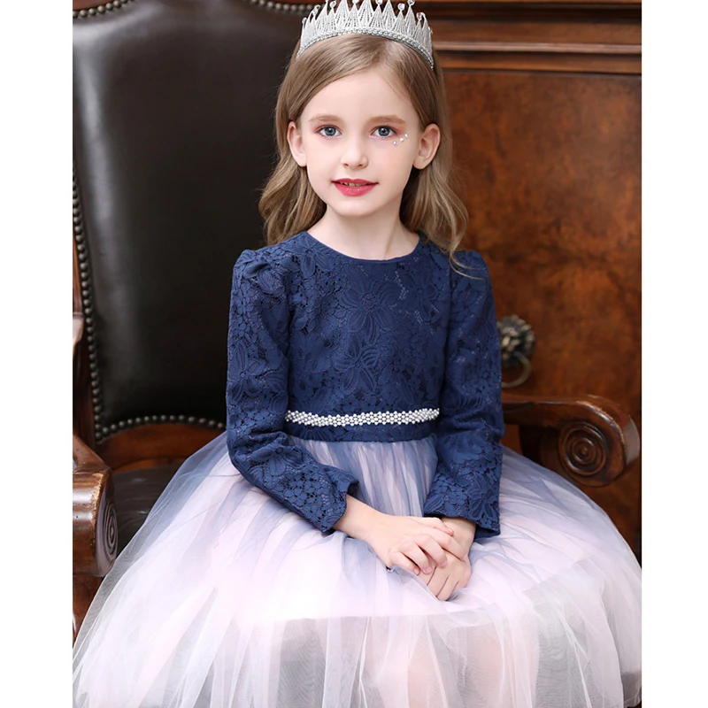 Elegant Blue Lace Applique Evening Dress for Wedding Flower Girl Dress Gradient Tulle Puffy Prom Dress A-line Princess Dress
Elegant Blue Lace Applique Evening Dress for Wedding Flower Girl Dress Gradient Tulle Puffy Prom Dress A-line Princess Dress