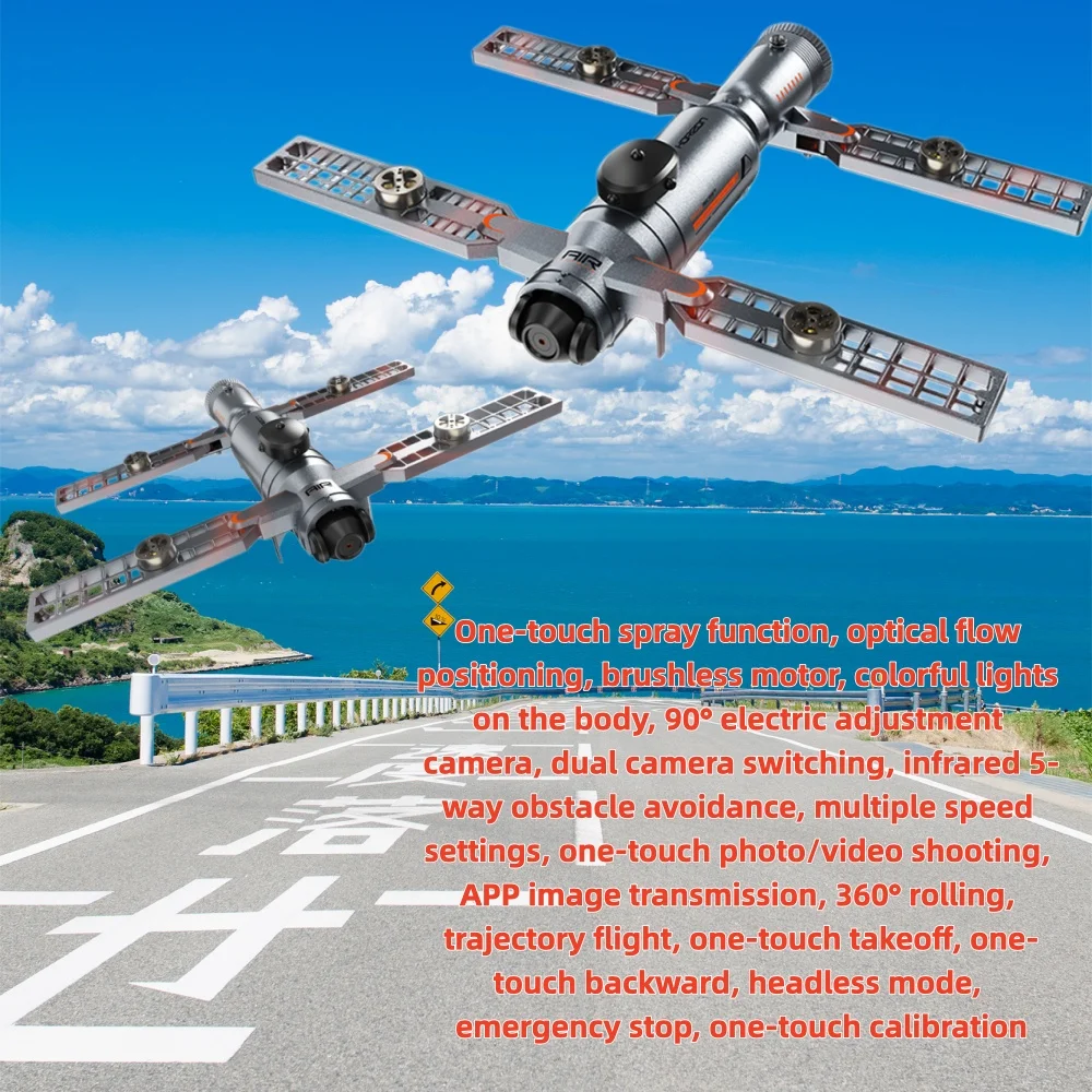 NEW AE22 Drone Accessories-Optical Flow Positioning Colorful Lights 90° Tilt Electric Camera Birthday Gift One-Click Photography
NEW AE22 Drone Accessories-Optical Flow Positioning Colorful Lights 90° Tilt Electric Camera Birthday Gift One-Click Photography