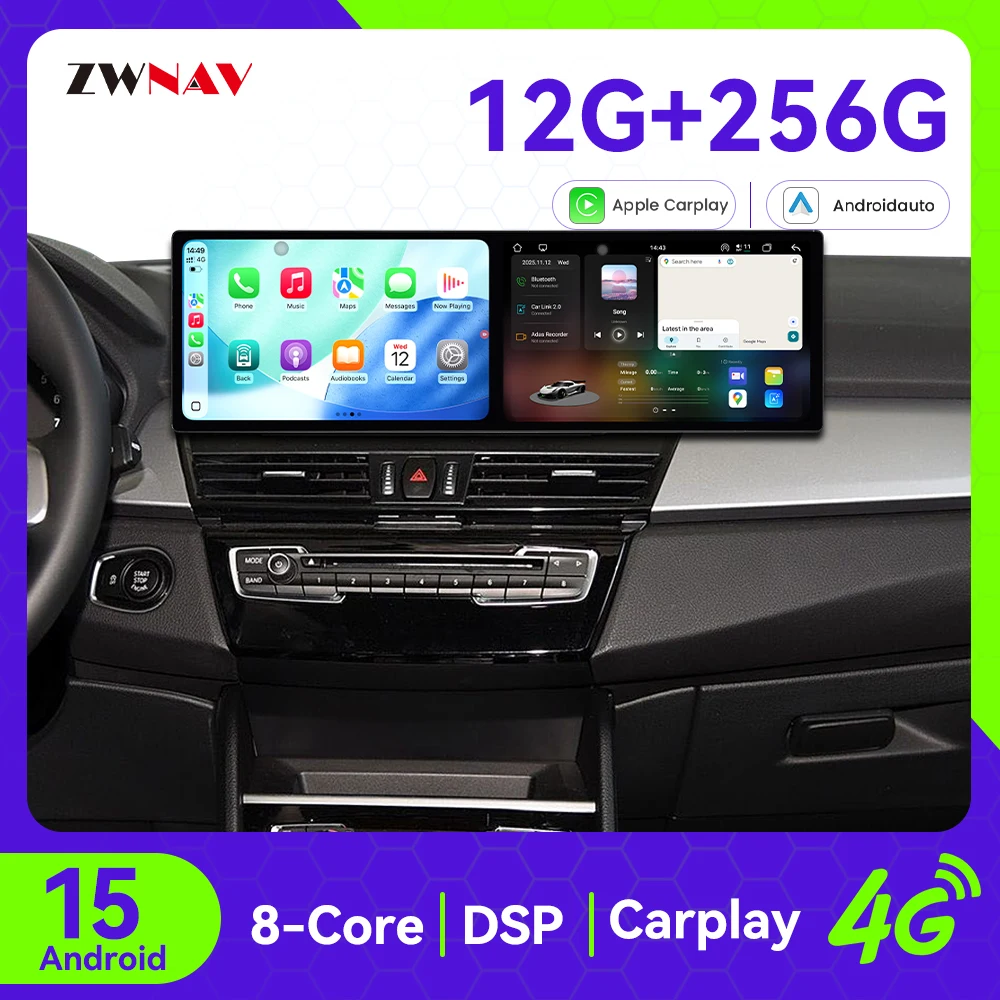 ZWNAV Android 15 Car Radio For BMW 2 Series Touring 2013-2019 Wireless CarPlay Android Auto DSP Sound GPS Navigation Fast Boot
ZWNAV Android 15 Car Radio For BMW 2 Series Touring 2013-2019 Wireless CarPlay Android Auto DSP Sound GPS Navigation Fast Boot