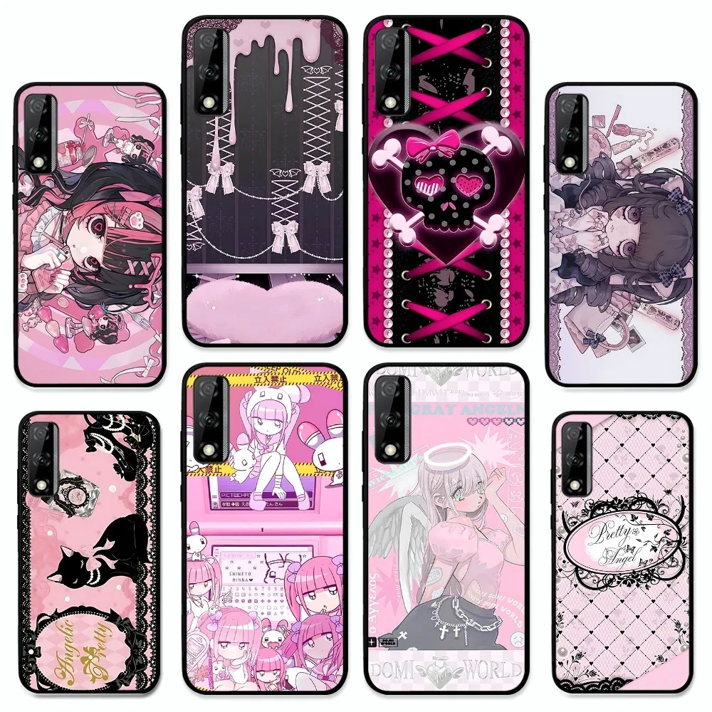 Black Pink Jirai Kei Fashion Niche Trend Phone Case For Huawei Y9 6 7 5 Prime Enjoy 7s 7 8 Plus 7a 9e 9plus 8E Lite Psmart
Black Pink Jirai Kei Fashion Niche Trend Phone Case For Huawei Y9 6 7 5 Prime Enjoy 7s 7 8 Plus 7a 9e 9plus 8E Lite Psmart