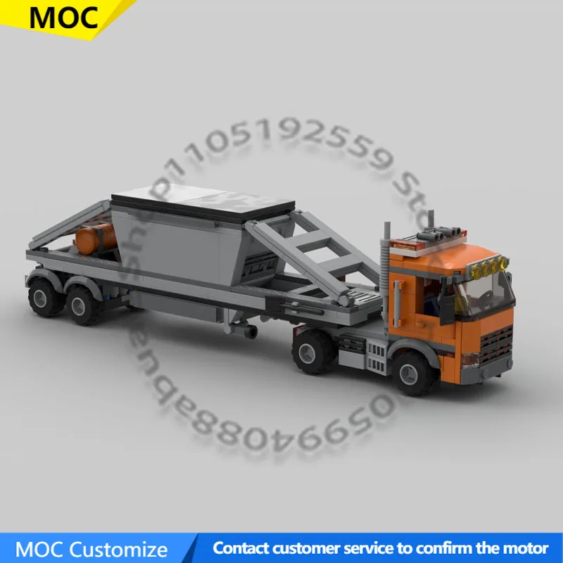 351 PCS Transport Car Truck & Center Dump Trailer MOC Customize Modular Building Block Creative Design DIY Festival Toy Gift
351 PCS Transport Car Truck & Center Dump Trailer MOC Customize Modular Building Block Creative Design DIY Festival Toy Gift
