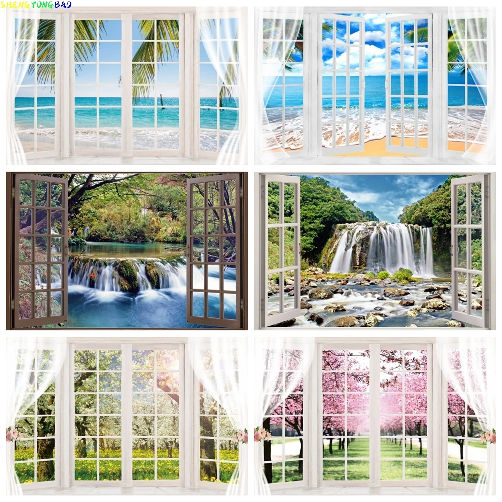 Spring Summer Window Scenery Backdrops Landscape Forest Trees Flowers Photo Baby Portrait Photography Background Photo Studio
Spring Summer Window Scenery Backdrops Landscape Forest Trees Flowers Photo Baby Portrait Photography Background Photo Studio