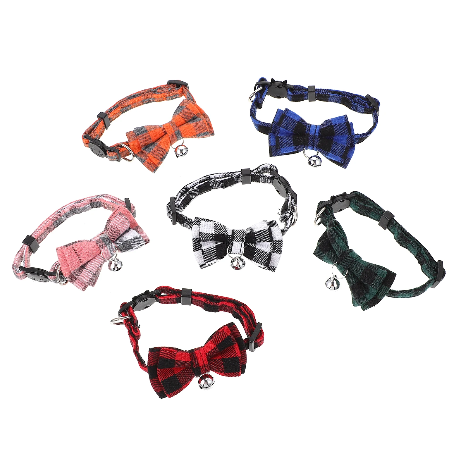 6 Pcs Kitten Cat Necklace Collar with Bow Tie Reflective Pet Collars for Cats Polyester Adjustable
6 Pcs Kitten Cat Necklace Collar with Bow Tie Reflective Pet Collars for Cats Polyester Adjustable