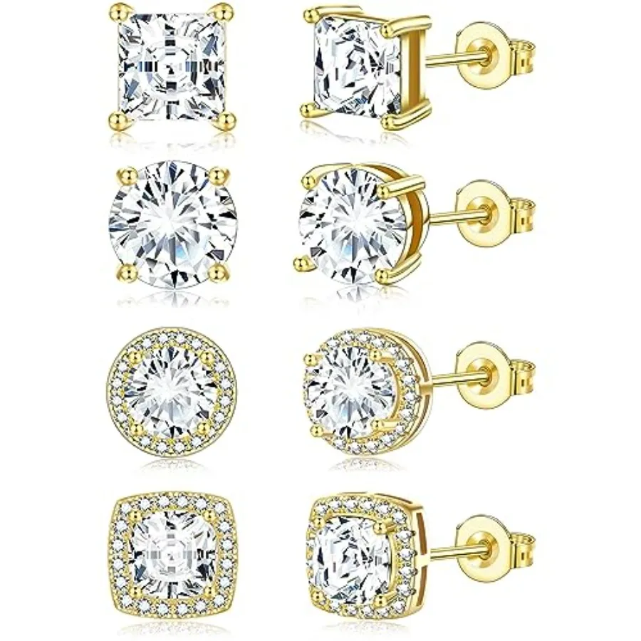Zankulas Cubic Zirconia Stud Earrings for Women Mens Earrings Hypoallergenic Square CZ Studs Set
Zankulas Cubic Zirconia Stud Earrings for Women Mens Earrings Hypoallergenic Square CZ Studs Set