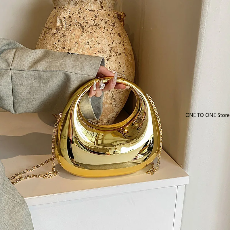 Mini Golden Evening Bag Purses and Handbags Luxury Designer Shoulder Bags Funny Shape Party Wedding Acrylic Shiny Clutch Purse
Mini Golden Evening Bag Purses and Handbags Luxury Designer Shoulder Bags Funny Shape Party Wedding Acrylic Shiny Clutch Purse
