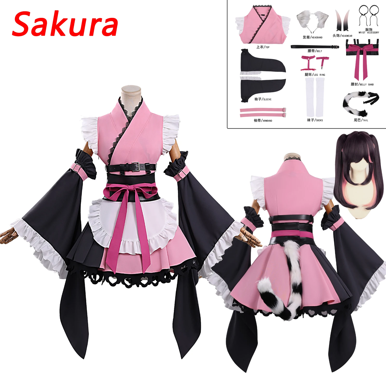 Cosmic Princess Kaguya! Team Black Onyx Komazawa Noi Cosplay Costume Maid Outfit Full Sets Halloween Carnival Party Outfits
Cosmic Princess Kaguya! Team Black Onyx Komazawa Noi Cosplay Costume Maid Outfit Full Sets Halloween Carnival Party Outfits
