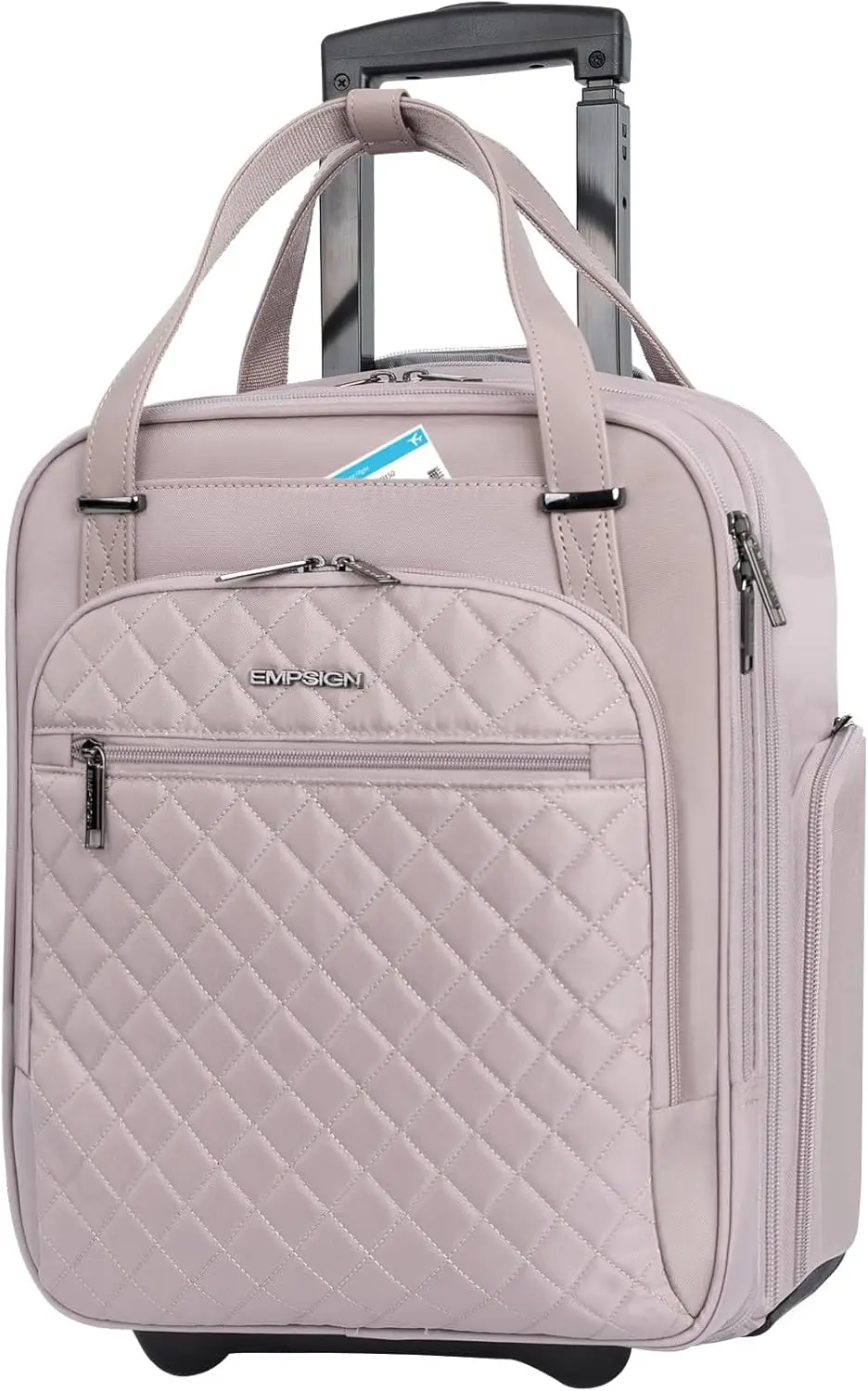 16" Underseat Carry-On Wheeled Bag, Lightweight Rolling Overnight Weekender for Women Men Travel Business, Dusty Pink
16" Underseat Carry-On Wheeled Bag, Lightweight Rolling Overnight Weekender for Women Men Travel Business, Dusty Pink