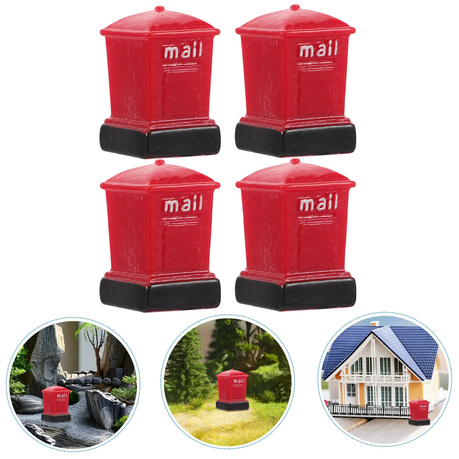 4Pcs Miniature Resin Mailbox Creative Tiny Post Box Ornament for Office Desk Garden Lawn Micro Landscape Mini Mailbox Decor
4Pcs Miniature Resin Mailbox Creative Tiny Post Box Ornament for Office Desk Garden Lawn Micro Landscape Mini Mailbox Decor