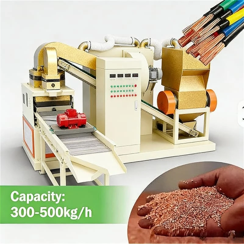Single Phase 110V/ 220V Small Waste Cable Recycling Chopper Separator Copper Wire Granulator Machine for Copper Granules Custom
Single Phase 110V/ 220V Small Waste Cable Recycling Chopper Separator Copper Wire Granulator Machine for Copper Granules Custom