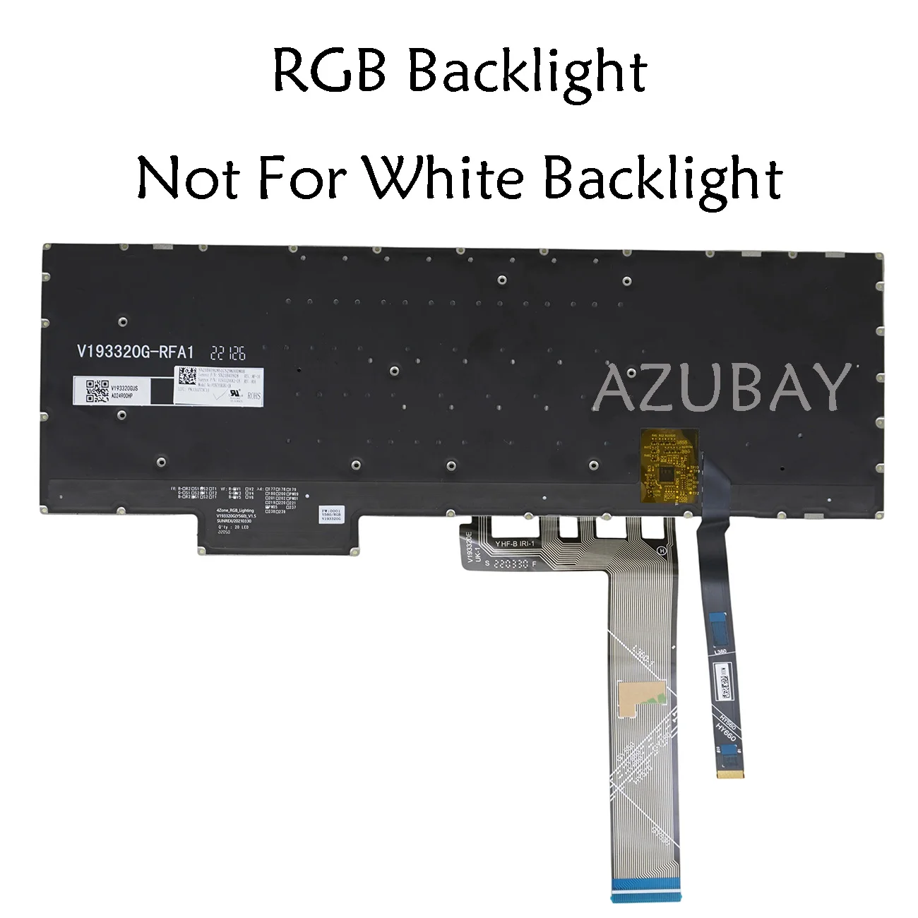 RGB Backlit Laptop Keyboard For Lenovo Legion 5-15ACH6A 82NW, 5-15ACH6H 82JU, 5-15ITH6 82JK, 5-15ITH6H 82JH 82MH French AZERTY
RGB Backlit Laptop Keyboard For Lenovo Legion 5-15ACH6A 82NW, 5-15ACH6H 82JU, 5-15ITH6 82JK, 5-15ITH6H 82JH 82MH French AZERTY