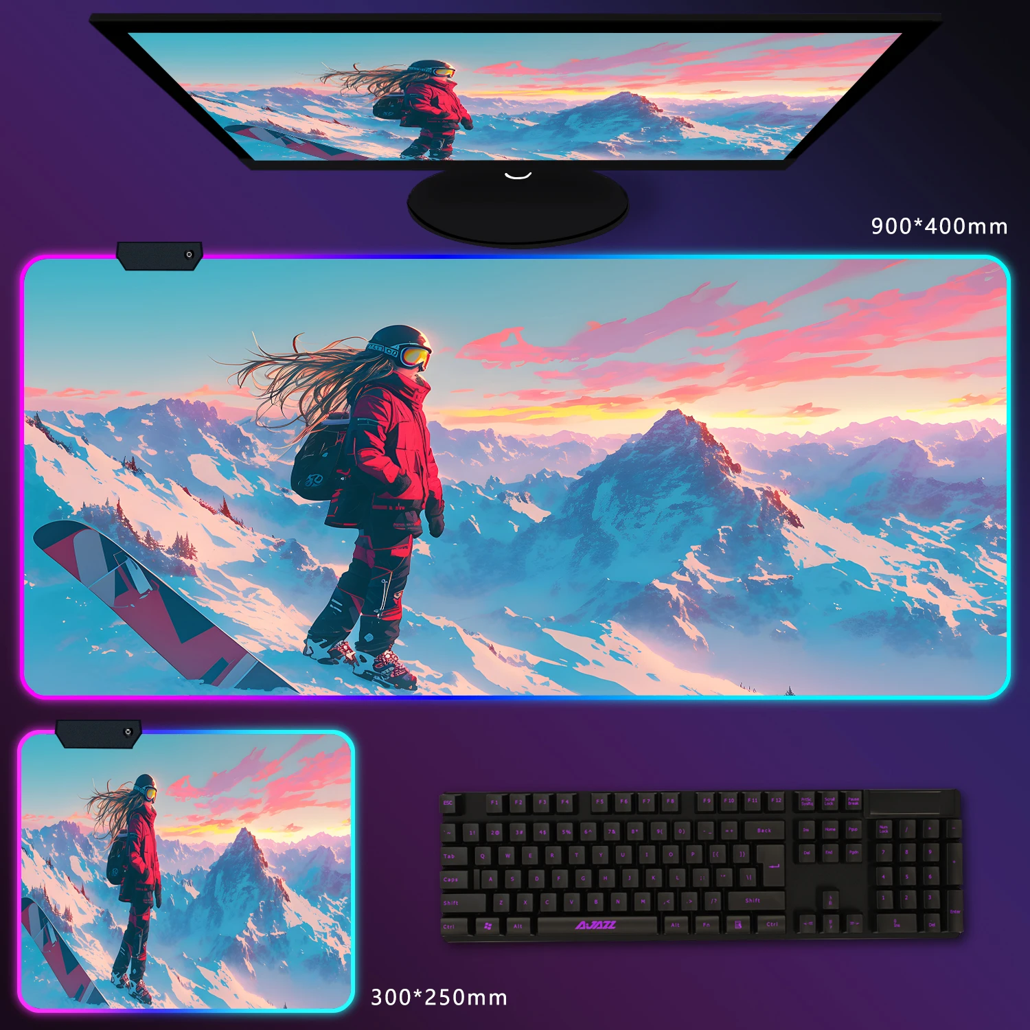 XXL RGB Gaming mouse pad 40x90cm large locking table mat natural rubber non-slip base FPS/MOBA special computer accessories
XXL RGB Gaming mouse pad 40x90cm large locking table mat natural rubber non-slip base FPS/MOBA special computer accessories