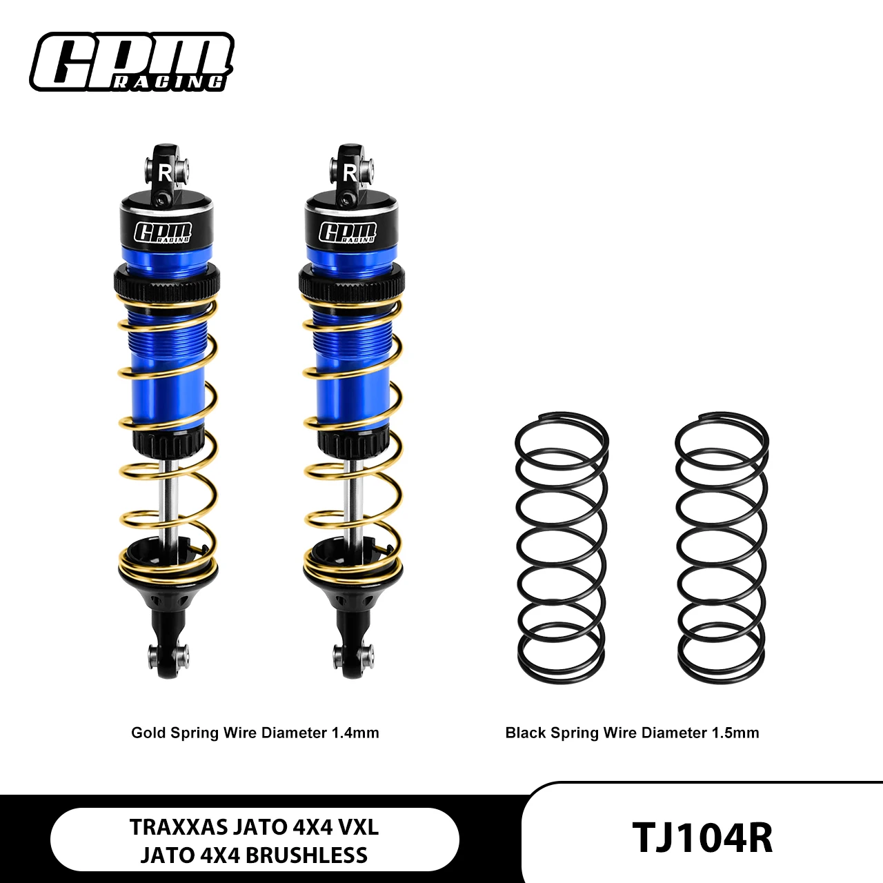Задний регулируемый пружинный амортизатор из сплава GPM 104 мм для TRAXXAS 1/8 JATO 4X4 VXL 7462
Задний регулируемый пружинный амортизатор из сплава GPM 104 мм для TRAXXAS 1/8 JATO 4X4 VXL 7462