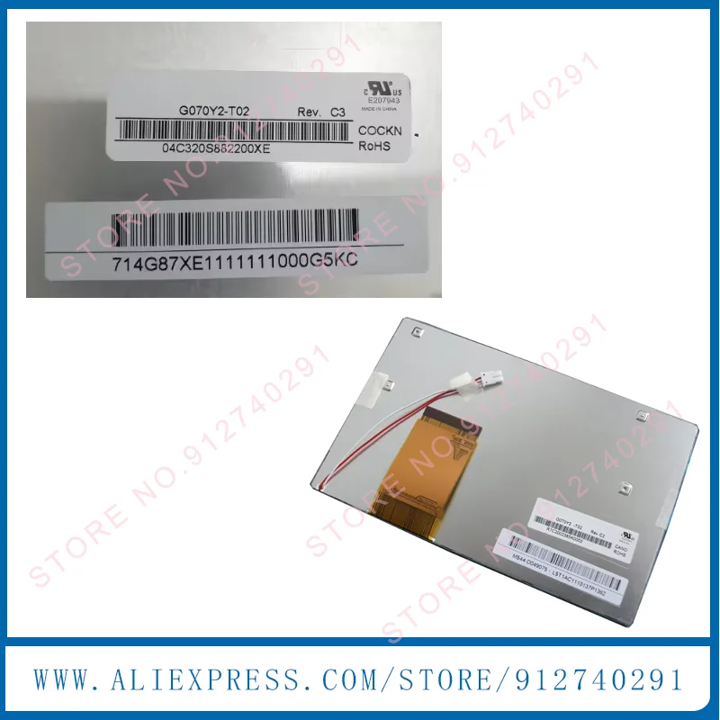 G070Y2-T02 G070Y2 T02 Оригинальный 7-дюймовый G070Y2-T02 Rev.C1 ЖК-экранная панель 800 (RGB) × 480 60 контактов
G070Y2-T02 G070Y2 T02 Оригинальный 7-дюймовый G070Y2-T02 Rev.C1 ЖК-экранная панель 800 (RGB) × 480 60 контактов