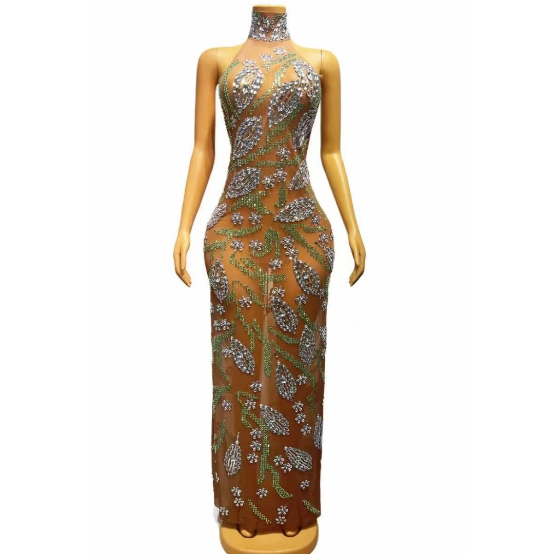 Stunning Sleeveless Long Dress For Women 2023 Crystals Sexy Drag Queen Outfit Birthday Stage Performance Costume Festival Show
Stunning Sleeveless Long Dress For Women 2023 Crystals Sexy Drag Queen Outfit Birthday Stage Performance Costume Festival Show