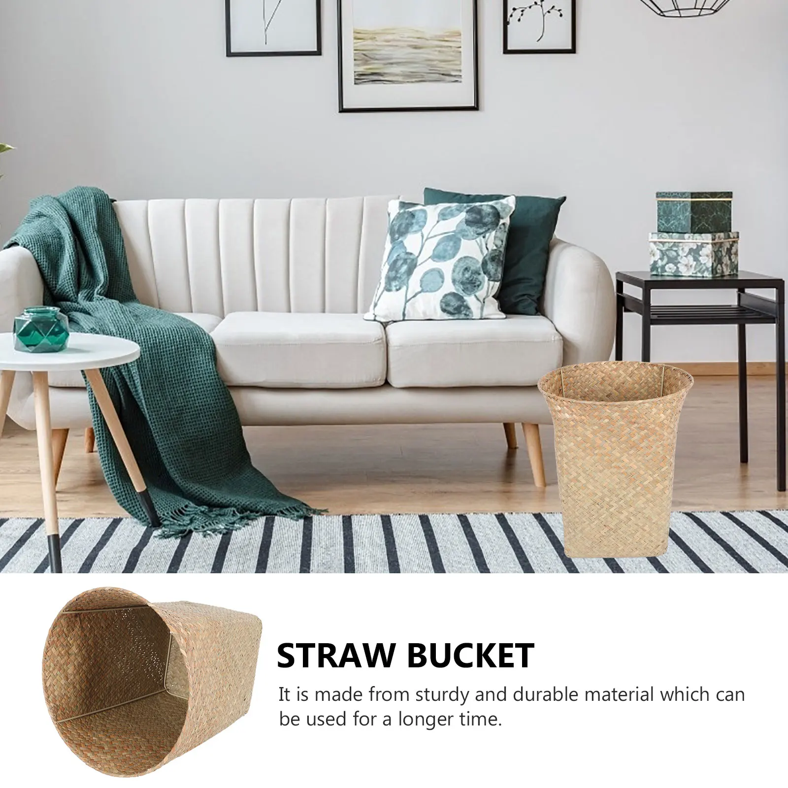 Rustic Storage Basket Baskets Small Rattan Wastebasket with Cover Straw Trash Bin Wicker
Rustic Storage Basket Baskets Small Rattan Wastebasket with Cover Straw Trash Bin Wicker