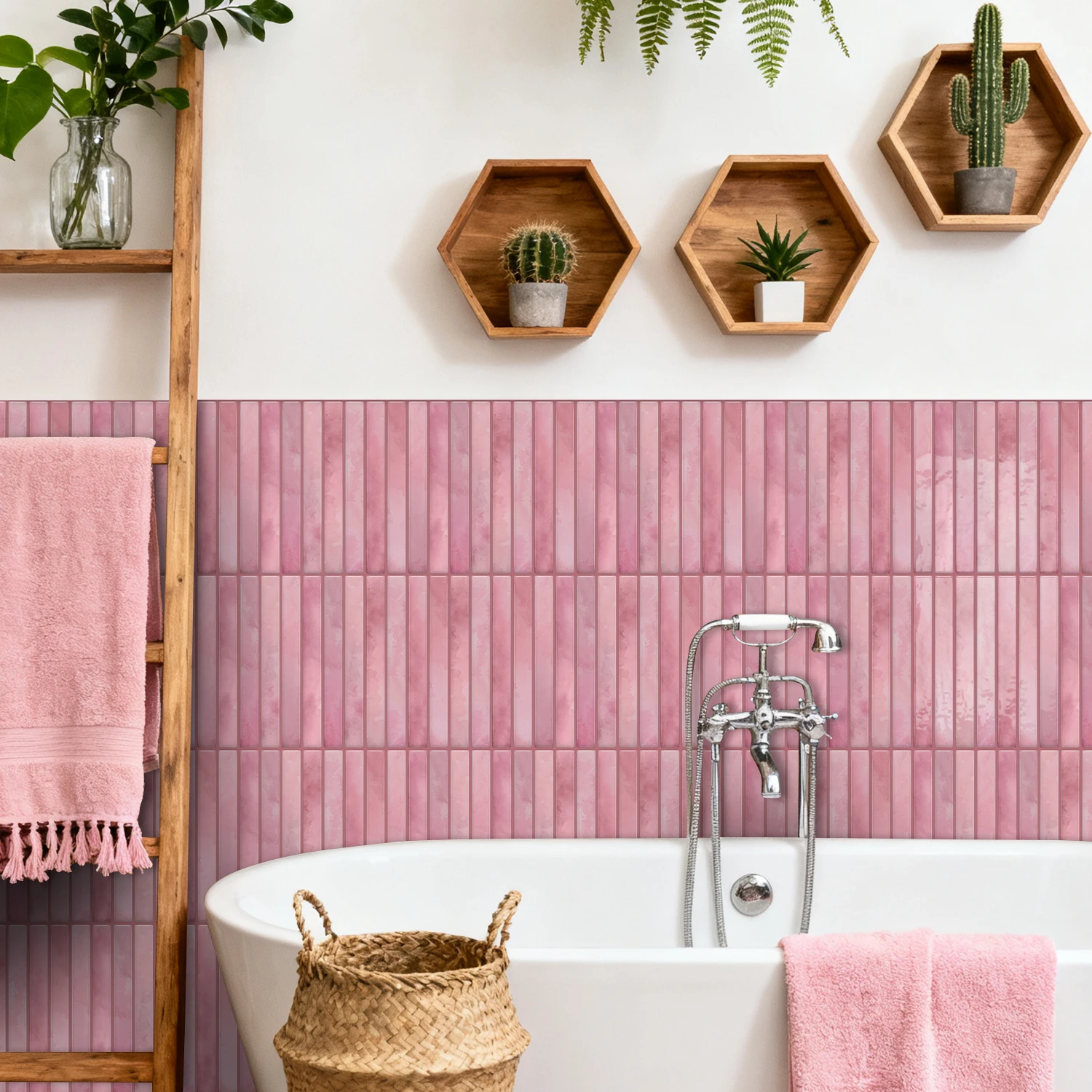 3D gel vinyl pink self-adhesive paper 4.72x9.68 "waterproof peeling kitchen splash proof bathroom decorative tiles
3D gel vinyl pink self-adhesive paper 4.72x9.68 "waterproof peeling kitchen splash proof bathroom decorative tiles