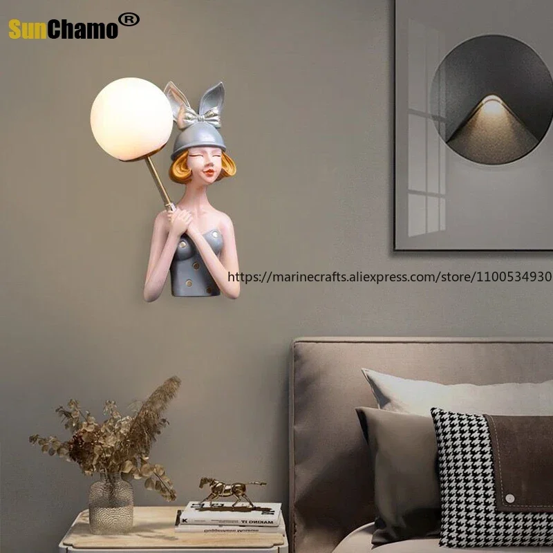 Creative Wall Light Cartoon Rabbit Children's Room Boy and Girl Bedroom Living Room Study Background Wall Decoration Light
Creative Wall Light Cartoon Rabbit Children's Room Boy and Girl Bedroom Living Room Study Background Wall Decoration Light