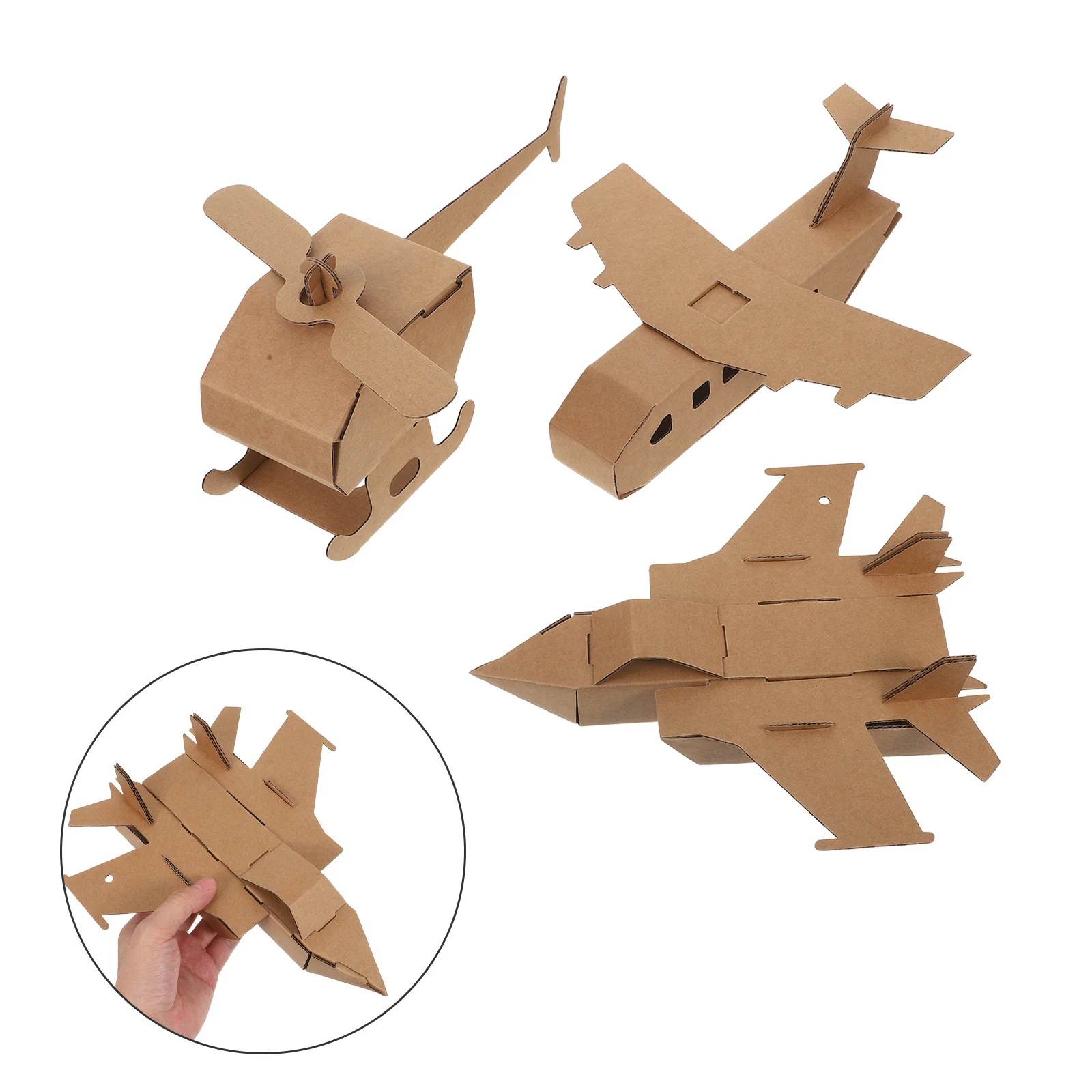 3Pcs DIY Paperboard Airplane Kit - Children's Craft Puzzle for Handmade Flying Models - Interactive Learning Game for Kids
3Pcs DIY Paperboard Airplane Kit - Children's Craft Puzzle for Handmade Flying Models - Interactive Learning Game for Kids