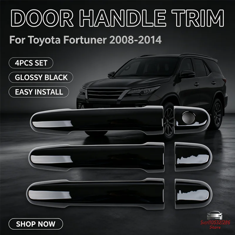 For Toyota Fortuner 2008-2014 Matte Black Door Handle Cover, Exterior Handle Trim Sticker, Car Accessory
For Toyota Fortuner 2008-2014 Matte Black Door Handle Cover, Exterior Handle Trim Sticker, Car Accessory