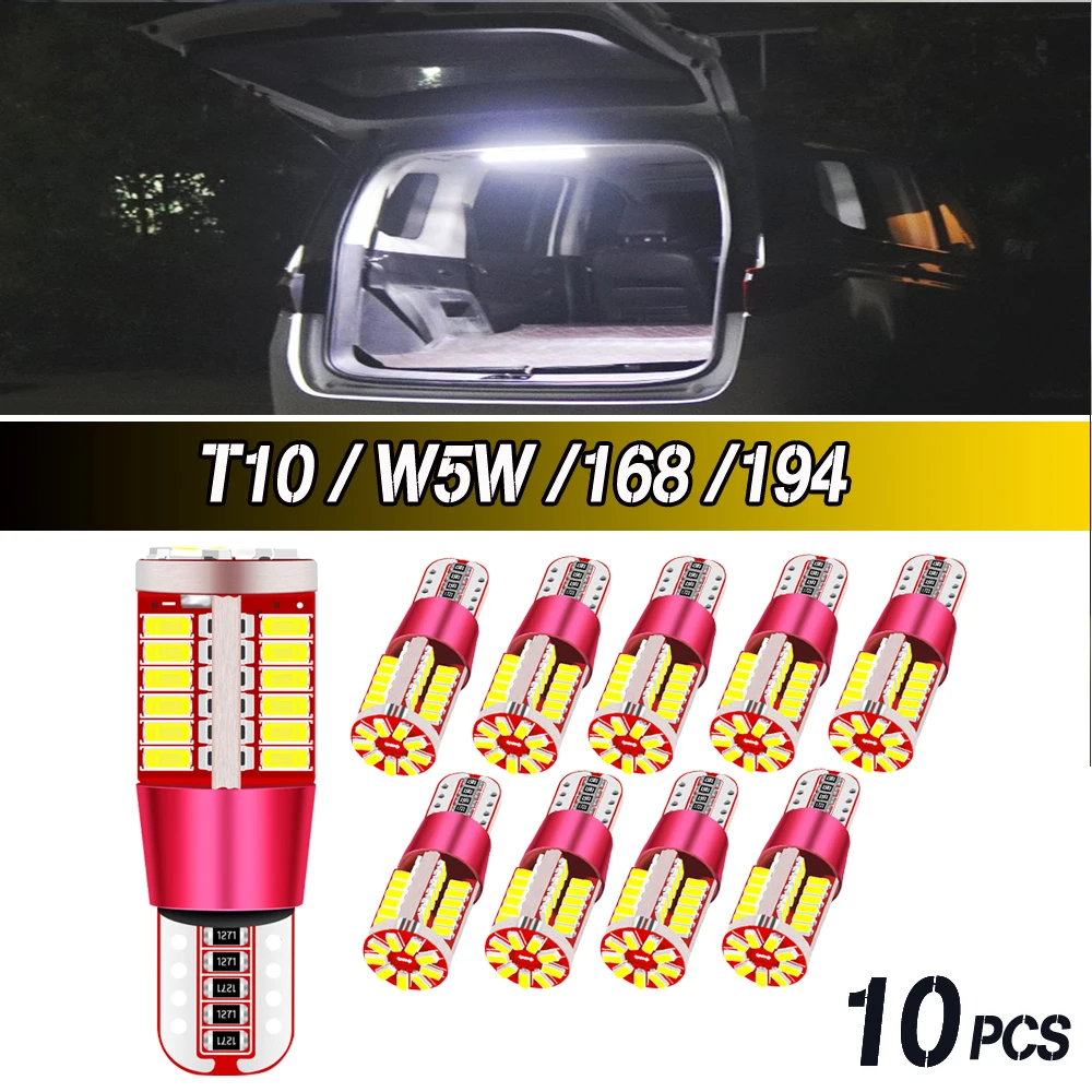 10x T10 194 LED Canbus Bulbs For BMW E90 E60 168 501 W5W LED Lamp Wedge Car Clearance Interior Lights 12V White 6000K
10x T10 194 LED Canbus Bulbs For BMW E90 E60 168 501 W5W LED Lamp Wedge Car Clearance Interior Lights 12V White 6000K