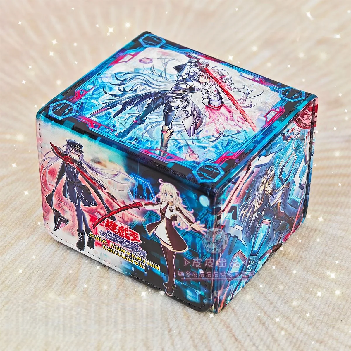 Diy Yu-Gi-Oh! Sky Striker Ace Magnetic Leather Board Game Card Box PTCG Rahu Dracotail Anime Game Collection Card Storage Box
Diy Yu-Gi-Oh! Sky Striker Ace Magnetic Leather Board Game Card Box PTCG Rahu Dracotail Anime Game Collection Card Storage Box