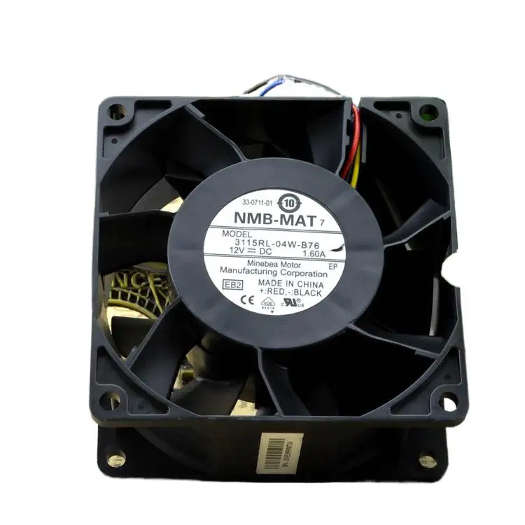 Minebea 8038 12V 1.6A 8CM Max Airflow Rate PWM Speed Control Fan 3115RL-04W-B76
Minebea 8038 12V 1.6A 8CM Max Airflow Rate PWM Speed Control Fan 3115RL-04W-B76