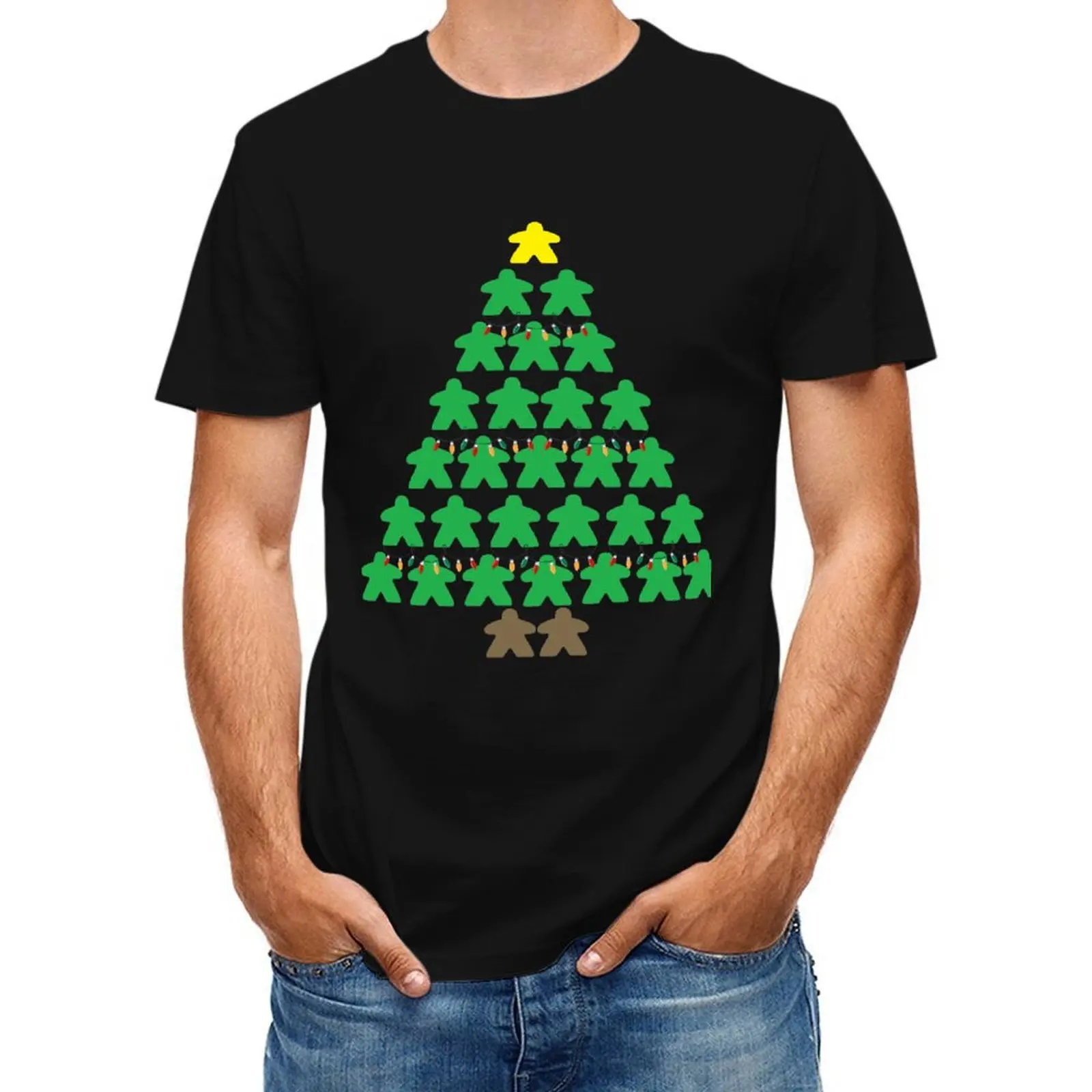 Christmas Tree Meeples with Lights Tabletop Black Background T-Shirt croswit shirt man T-shirts man clothes for men
Christmas Tree Meeples with Lights Tabletop Black Background T-Shirt croswit shirt man T-shirts man clothes for men
