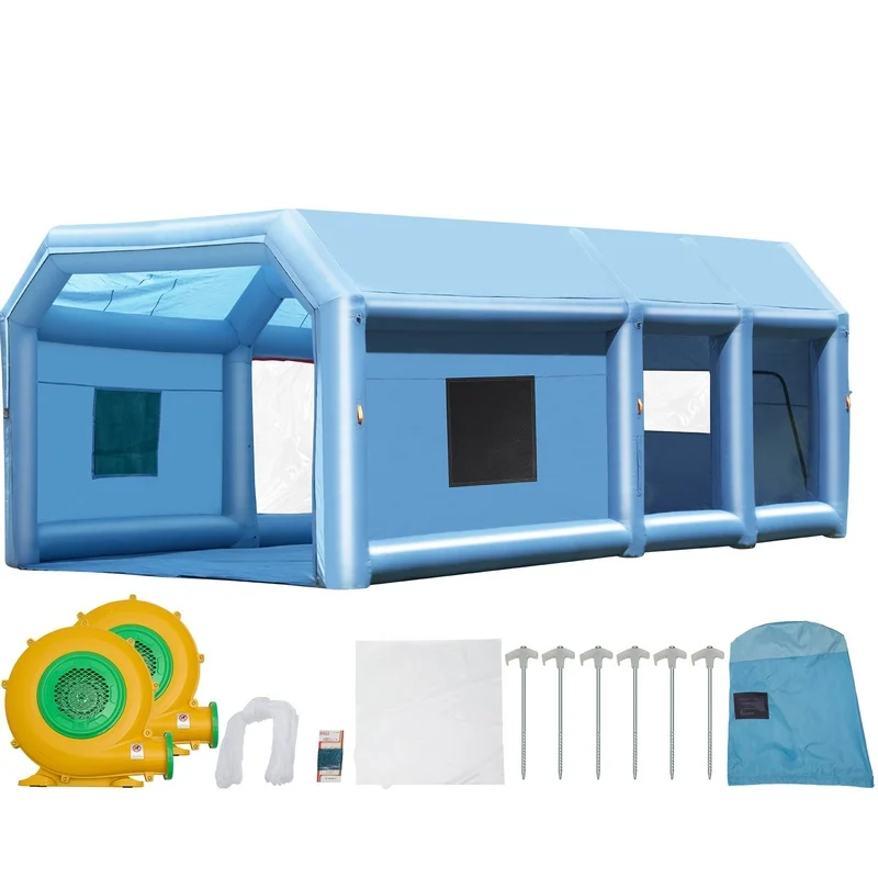 Portable Inflatable Spray Booth for Cars, Trucks, Motorcycles – 26.2 x 14.8 x 9.8 ft, Dual 950W+750W Blowers, Air Filtration System
Portable Inflatable Spray Booth for Cars, Trucks, Motorcycles – 26.2 x 14.8 x 9.8 ft, Dual 950W+750W Blowers, Air Filtration System