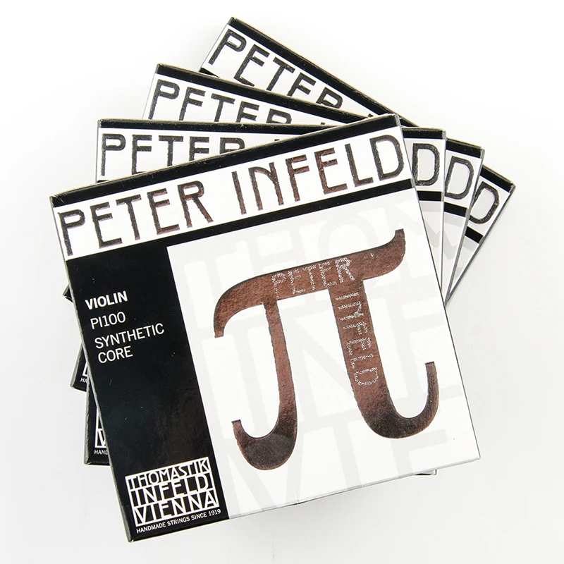 Thomastik PETER INFELD Violin Strings Set PI100, 4/4 Size, E-A-D-G, Synthetic Core Platinum Stainless Steel E Medium Ball End
Thomastik PETER INFELD Violin Strings Set PI100, 4/4 Size, E-A-D-G, Synthetic Core Platinum Stainless Steel E Medium Ball End