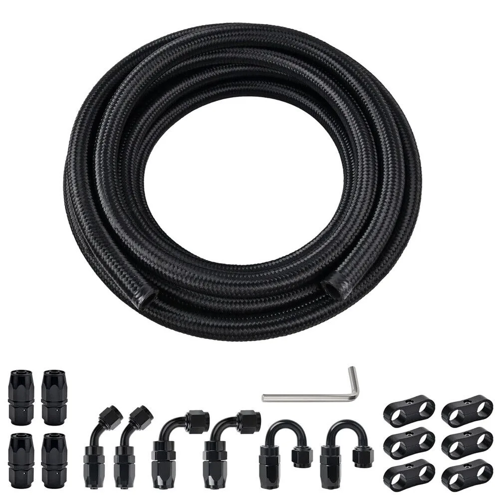 AN8 20FT CPE Braided Nylon Oil/ Air/ Fuel Line Kit with 8AN Hose End Fitting, Car Accessories
AN8 20FT CPE Braided Nylon Oil/ Air/ Fuel Line Kit with 8AN Hose End Fitting, Car Accessories