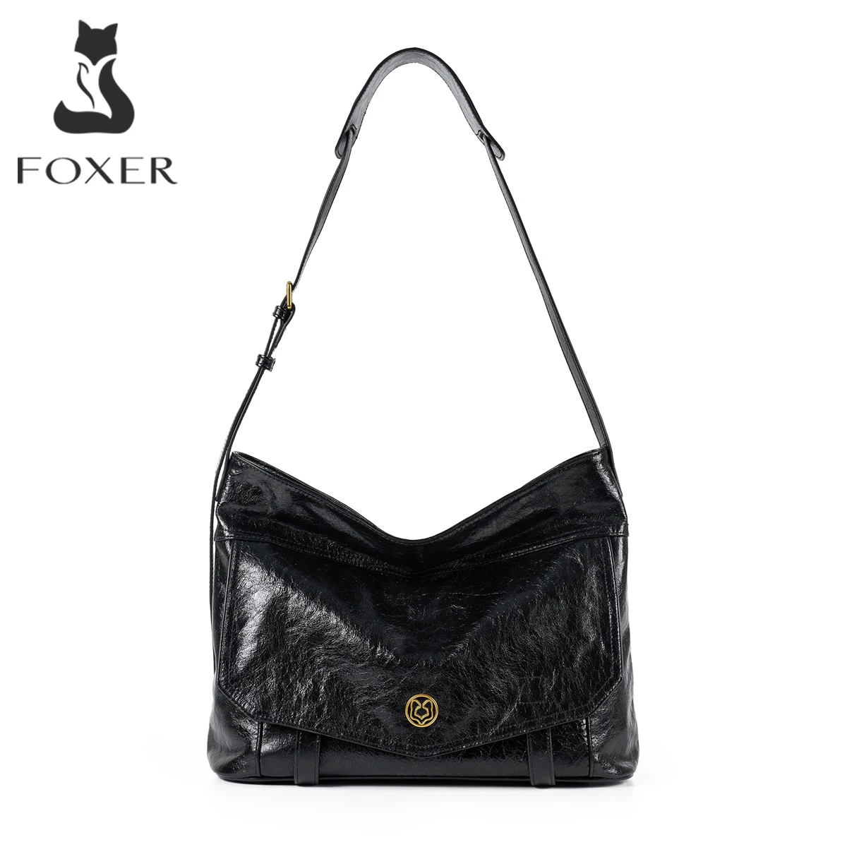 FOXER Genuine Leather Hobo Tote Bag Women's Shoulder Handbag Soft Cow Leather Crossbody Bag Large Capacity Daily Commute Bag
FOXER Genuine Leather Hobo Tote Bag Women's Shoulder Handbag Soft Cow Leather Crossbody Bag Large Capacity Daily Commute Bag