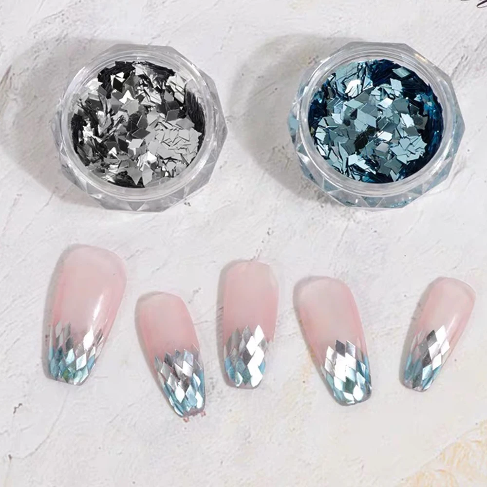 PrettyG 1 коробка Алмазные блестки русалки блестящие серебряные блестки в форме ромба из смолы для творчества украшения для ногтей аксессуары
PrettyG 1 коробка Алмазные блестки русалки блестящие серебряные блестки в форме ромба из смолы для творчества украшения для ногтей аксессуары