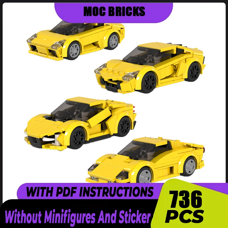Super Car Moc Building Blocks Modular Revulto Champion Speed Cars Model Technology Modular Gifts Construstion DIY Assembly Toys
Super Car Moc Building Blocks Modular Revulto Champion Speed Cars Model Technology Modular Gifts Construstion DIY Assembly Toys