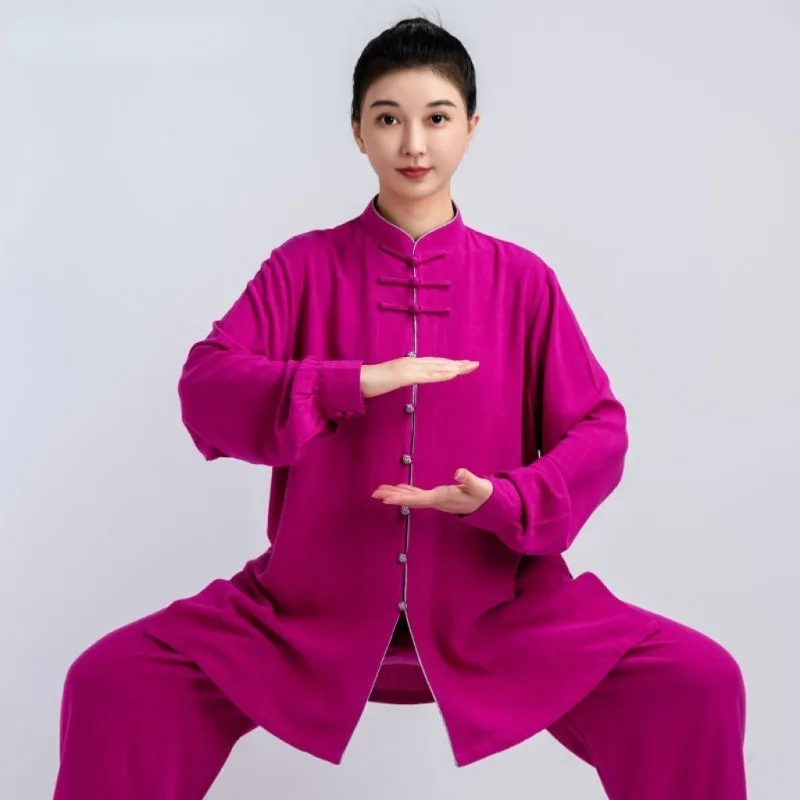 2024 льняная одежда для упражнений wushu, комплект женских брюк, китайская винтажная униформа для боевого искусства, одежда для тайчи, дышащий хлопок
2024 льняная одежда для упражнений wushu, комплект женских брюк, китайская винтажная униформа для боевого искусства, одежда для тайчи, дышащий хлопок