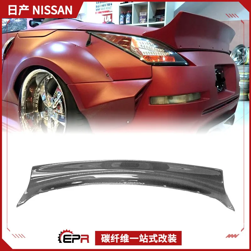 Suitable for Nissan 350Z Demon Z33 carbon fiber modification parts EPA rear spoiler fixed wind wing, pressure tail wing installa
Suitable for Nissan 350Z Demon Z33 carbon fiber modification parts EPA rear spoiler fixed wind wing, pressure tail wing installa