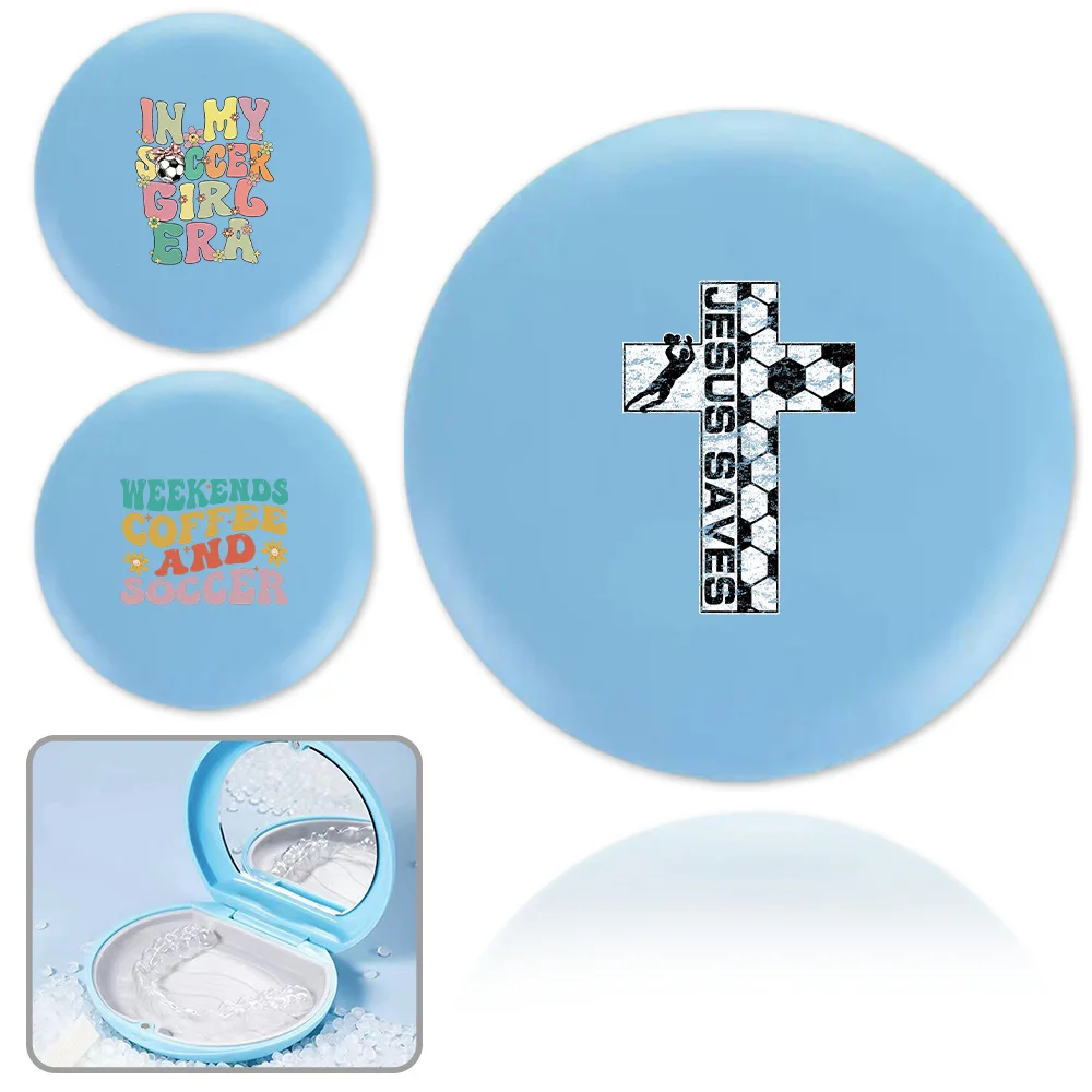 Mini Orthodontic Dental Box With Mirror Cute Invisible Braces Container Travel Mouth Guard Retainer Case Soccer Text Pattern
Mini Orthodontic Dental Box With Mirror Cute Invisible Braces Container Travel Mouth Guard Retainer Case Soccer Text Pattern