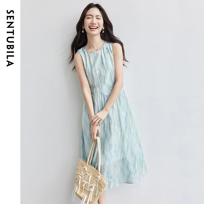 SENTUBILA Casual Women's Summer Dress 2025 New Collection Lyocell Sleeveless Beach Resort Midi Dresses Ladies Elegant 152LO1997
SENTUBILA Casual Women's Summer Dress 2025 New Collection Lyocell Sleeveless Beach Resort Midi Dresses Ladies Elegant 152LO1997